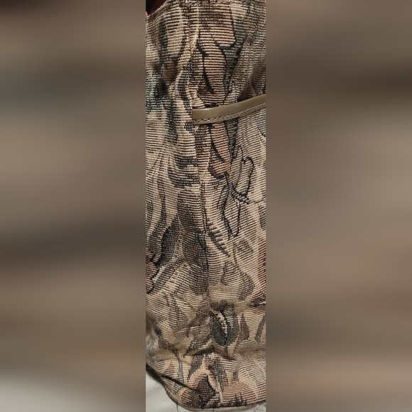 Diane Von Furstenburg Vintage 80s Floral Tapestry Tote Weekend Shoulder Bag - Picture 6 of 16